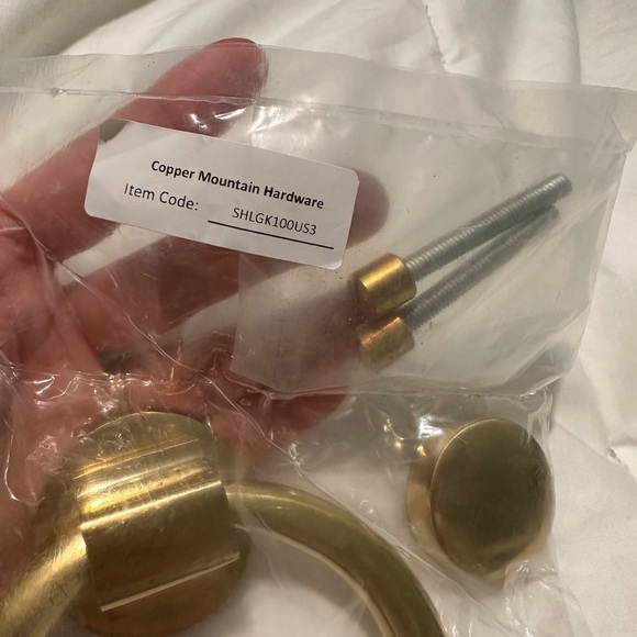 Copper Mountain Hardware Solid Brass Traditional Ring Door Knocker, 5 1/2 Inches - Picture 7 of 7